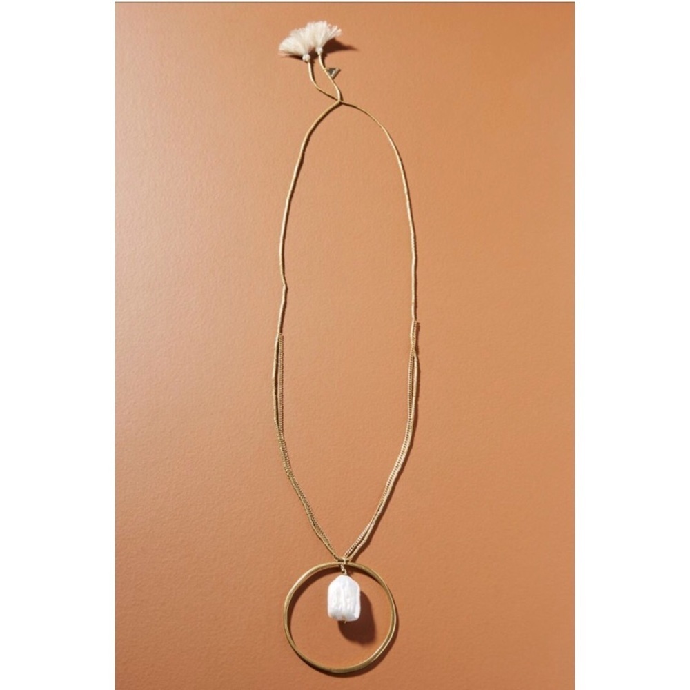 NWT⛱️🔥Anthropologie - Gold Serefina Pendant Necklace - OS